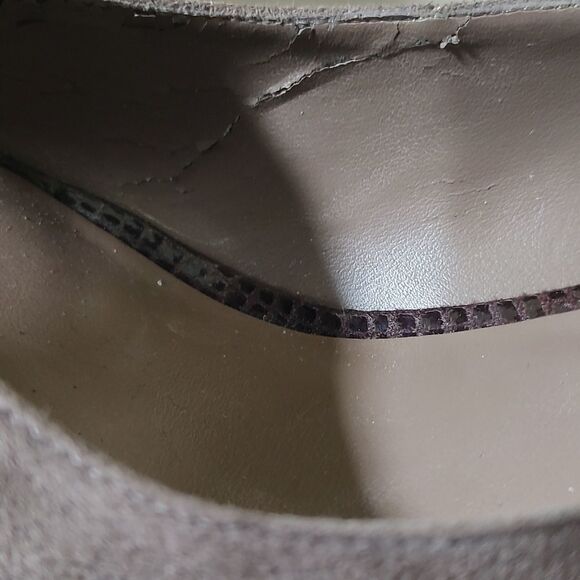 Apostrophe tan brown peep toe heels - Picture 11 of 11